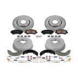 PowerStop Z23 Evolution Sport Disc and Drum Brake Upgrade Kits K15013DK Kits, Cross-drilled/Slotted, 11.02 in. Front, Zinc Plated, Carbon Fiber Ceramic Pads, 9.900 in. Rear, Chrysler, Dodge, Kit thumbnail 5