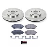 PowerStop Z17 Evolution Plus Stock Replacement Brake Kits KOE1543 Pads/Rotors, Front/Rear, Solid Surface Rotors, Ceramic Pads, Buick, Cadillac, Oldsmobile, Pontiac, Kit thumbnail 3