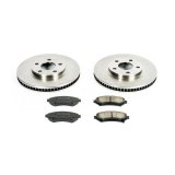 PowerStop Z17 Evolution Plus Stock Replacement Brake Kits KOE1543 Pads/Rotors, Front/Rear, Solid Surface Rotors, Ceramic Pads, Buick, Cadillac, Oldsmobile, Pontiac, Kit thumbnail 7