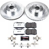 Power Stop 00-03 Mercedes-Benz CL500 Front & Rear Z26 Street Warrior Brake Kit (1x psbK5235-26, 1x psbK6201-26) thumbnail 5
