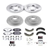 Power Stop 90-97 Honda Accord Front & Rear Z26 Street Warrior Brake Kit (1x psbK697-26, 1x psbKOE15317DK) thumbnail 7