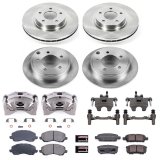 PowerStop Z17 Evolution Plus Stock Replacement Brake Kits with Calipers KCOE2840 Disc Kit, Replacement, Front and Rear, Solid Surface Rotors, Chrysler, Dodge, Jeep, Kit thumbnail 2