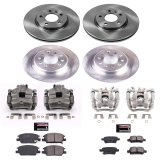 PowerStop Z17 Evolution Plus Stock Replacement Brake Kits with Calipers KCOE7566 Disc Kit, Replacement, Front and Rear, Solid Surface, Buick, Chevrolet, Kit thumbnail 2