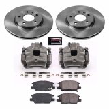 PowerStop Z17 Evolution Plus Stock Replacement Brake Kits with Calipers KCOE7566 Disc Kit, Replacement, Front and Rear, Solid Surface, Buick, Chevrolet, Kit thumbnail 3