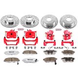 Power Stop 99-00 Honda Civic Front & Rear Z26 Street Warrior Brake Kit w/Calipers (1x psbKC408-26, 1x psbKC690-26) thumbnail 3