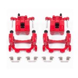 PowerStop Z23 Evolution Sport Brake Upgrade Kits with Calipers KC2427A Disc Kits, Kits, Rear, Cross-drilled/Slotted Rotors, 1-piston Red Calipers, for Infiniti, for Nissan, Kit thumbnail 7