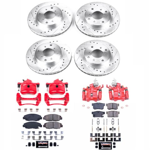 Power Stop 98-02 Honda Accord Front & Rear Z23 Evolution Sport Brake Kit w/Calipers (1x psbK1244, 1x psbK1239, 1x psbS2088, 1x psbS2090) thumbnail 2