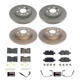 PowerStop Z17 Evolution Plus GEOMET Coated Brake Kits CRK8171 Rotors/Pads, Evolution, Ceramic Pads, Iron Rotors, Geomet Coated, Smooth, Front and Rear, Chevy, GMC, Set thumbnail 3