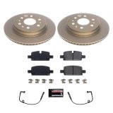 PowerStop Z17 Evolution Plus GEOMET Coated Brake Kits CRK8171 Rotors/Pads, Evolution, Ceramic Pads, Iron Rotors, Geomet Coated, Smooth, Front and Rear, Chevy, GMC, Set thumbnail 5