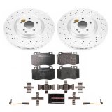 Power Stop 03-04 Mercedes-Benz CLK55 AMG Front & Rear Euro-Stop Brake Kit (1x psbESK6205, 1x psbESK6718) thumbnail 2