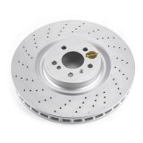 Power Stop 13-16 Mercedes-Benz GL450 Front Z23 Coated Brake Kit (2x psbEBR1461EVC, 1x psbZ23-1629, 1x psbSW-0510) thumbnail 4