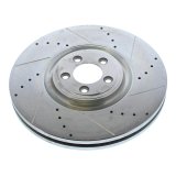 Power Stop 12-15 Jaguar XKR-S Front Drilled & Slotted Rotor - Pair (1x psbEBR1089XL, 1x psbEBR1089XR) thumbnail 2