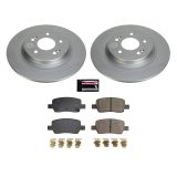 PowerStop Z17 Evolution Plus GEOMET Coated Brake Kits for 2021-2023 SANTA FE, SORENTO - CRK8733 Rotor and Pad Combos, Coated, Solid Surface Rotors, Ceramic Pads, Front and Rear, Hyundai, Kia, Kit thumbnail 5