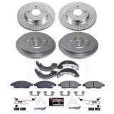 Power Stop 12-19 Nissan Versa Front and Rear Z23 Evolution Brake Kit (1x psbK6096, 1x psbKOE15477DK) thumbnail 3