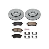 PowerStop Autospecialty Stock Replacement Disc and Drum Brake Kits for 2011-2015 CRUZE, 2016 CRUZE LIMITED - KOE15522DK Kits, Replacement, Solid Surface Rotors, Ceramic Pads, Semi-metallic Shoes, Chevrolet, Kit thumbnail 9