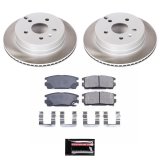 PowerStop Z17 Evolution Plus Semi-Coated Rotor Brake Kits for 2010-2017 EQUINOX, TERRAIN - SC5516 and Pad Combo, Semi-Coated, Front and Rear, Solid Surface Rotors, Ceramic Pads, Chevrolet, GMC, Kit thumbnail 3