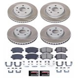 Power Stop 10-11 Saab 9-5 Front and Rear Semi-Coated Rotor Kit (1x psbSC3031, 1x psbSC5547) thumbnail 1