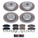 Power Stop 16-22 Honda Pilot Front and Rear Semi-Coated Rotor Kit (1x psbSC7352, 1x psbSC7727) thumbnail 5