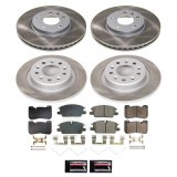 PowerStop Z17 Evolution Plus Semi-Coated Rotor Brake Kits for 2022-2024 EQUINOX, TERRAIN, 2021-2022 MALIBU - SC8799 and Pad Combo, Semi-Coated, Front and Rear, Solid Surface Rotors, Ceramic Pads, Chevrolet, GMC, Kit thumbnail 4
