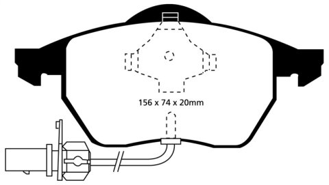 EBC S12 Brake Pad and Rotor Kit (1x ebcRK602, 1x ebcDP31114C) thumbnail 6