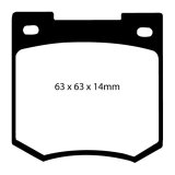 EBC S13 Brake Pad and Rotor Kit (1x ebcRK214, 1x ebcDP4106R) thumbnail 6