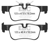 EBC S5 Brake Pad and Rotor Kit (1x ebcDP42235R, 1x ebcGD1996) thumbnail 8