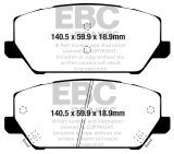 EBC S11 Brake Pad and Rotor Kit (1x ebcDP22343, 1x ebcRK2201) thumbnail 7