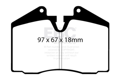 EBC S9 Brake Pad and Rotor Kit (1x ebcDP4612R, 1x ebcUSR1166)