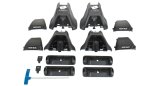 Rhino-Rack 14-21 Land Rover Range Rover Sport 4 Door SUV Heavy Duty 2500 2 Bar Roof Rack - Black (1x rhrDK408, 2x rhrRB1500B, 1x rhrRLKHD) thumbnail 1