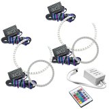 Oracle BMW 3 Series 06-11 LED Halo Kit - Non-Projector - ColorSHIFT w/ Simple Controller thumbnail 2