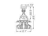 Oracle H13 4000 Lumen LED Headlight Bulbs (Pair) - 6000K thumbnail 5