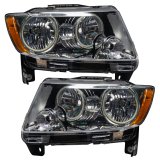 Oracle 11-13 Jeep Grand Cherokee Pre-Assembled Halo Headlights (Non HID) Chrome - Red thumbnail 5