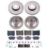 PowerStop Z17 Evolution Plus Stock Replacement Brake Kits for 2018-2020 S450, 2018-2021 S560 - KOE9160 Rotor and Pad Combos, Replacement, Solid Surface Rotors, Ceramic Pads, Front and Rear, Mercedes-Benz, Kit thumbnail 7
