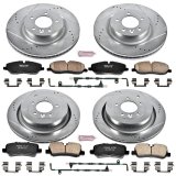 PowerStop Z23 Evolution Sport Brake Upgrade Kits for 2005-2009 LR3 - K4059 Rotors/Pads, Cross-Drilled, Iron, Zinc Plated, Front/Rear, Land Rover, Kit thumbnail 3