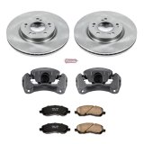 PowerStop Z17 Evolution Plus Stock Replacement Brake Kits with Calipers for 2006-2012 ECLIPSE, 2004-2009 GALANT - KCOE094 Disc Kits, Autospecialty Calipers, Front, Solid Surface Rotors, 1-piston Calipers, Mitsubishi, Kit thumbnail 2