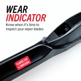 PowerStop PowerClear Long Life Windshield Wiper Blades PCK-2622-1 Blades, Life, Beam, 26 in. and 22 in. Blades, Black, Rubber, For use on Honda®, Lexus, RAM, Pair thumbnail 4