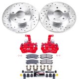 PowerStop Z23 Evolution Sport Brake Upgrade Kits with Calipers for 2000-2005 BONNEVILLE, LESABRE, PARK AVENUE - KC1526B Disc Kit, Upgrade, Rear, Cross-Drilled/Slotted Surface, Buick, Pontiac, Kit thumbnail 7