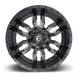 Fuel Off-Road Sledge D595 Series Gloss Black Wheels with Milled Accents 18x9 Wheels, Sledge, 8x6.5 NBL5.75 20 125.2, NBL-Gloss BLK MIL thumbnail 2