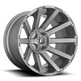 Fuel Off-Road Contra D714 Platinum Wheels 20x9 Wheels, D714, 20 x 9, Aluminum, Platinum, 6 x 135mm Bolt Pattern, +2mm Offset, 5.080 in. Backspace, Each thumbnail 1