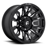 Fuel Off-Road Blitz D673 Gloss Black Wheels with Milled Accents 18x9 Wheels, D673, 18 x 9, Aluminum, Black, Accents, 8 x 165.1mm Bolt Pattern, +20mm Offset, 5.790 in. Backspace, Each thumbnail 1