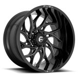Fuel Off-Road Runner D741 Series Gloss Black Wheels with Milled Accents 22x10 Wheels, D741, 22x10, Aluminum, 1-Piece, Black, Gloss, Milled, 6 x 139.7mm/6 x 5.5 Bolt Pattern, -18mm Offset, Conical Lug, 2,500 lbs., Each thumbnail 1