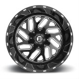 Fuel Off-Road Triton D581 Series Gloss Black Wheels with Milled Accents 22x12 Wheels, Triton, 8x170 NBL4.75 -43 125.1, NBL-Gloss BLK MIL thumbnail 5