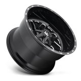 Fuel Off-Road Triton D581 Series Gloss Black Wheels with Milled Accents 22x12 Wheels, Triton, 8x170 NBL4.75 -43 125.1, NBL-Gloss BLK MIL thumbnail 7