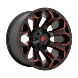 Fuel Off-Road Assault D787 Matte Black Milled with Red Tint Wheels 20x9 WHEEL, 20X9 6X135/5.5 M-BLK RD-MILL 01MM thumbnail 1