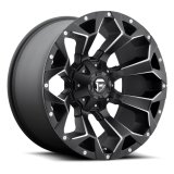 Fuel Off-Road Assault D546 Series Matte Black Wheels with Milled Accents 22x9.5 Wheel, Assault, 22 x 9.5, Aluminum, Black, Accents, 6 x 135mm Bolt Pattern, +20mm Offset, 6.040 in. Backspace, Each thumbnail 1