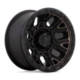 Fuel Off-Road Traction D824 Matte Black Wheels with Dark Tint Coat 17x9 17X9 5X5.0 M-BLK-DDT -12MM thumbnail 1