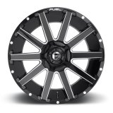 Fuel Off-Road Contra D615 Series Gloss Black Wheels with Milled Accents 20x9 Wheel, Contra, 20 x 9, Black, Accents, 6 x 135mm Bolt Pattern, +2mm Offset, 5.080 in. Backspace, Each thumbnail 2