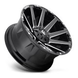 Fuel Off-Road Contra D615 Series Gloss Black Wheels with Milled Accents 20x9 Wheel, Contra, 20 x 9, Black, Accents, 6 x 135mm Bolt Pattern, +2mm Offset, 5.080 in. Backspace, Each thumbnail 3