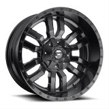 Fuel Off-Road Sledge D596 Series Matte Black Wheels with Gloss Lip 20x9 Wheels, Sledge, 5x4.55x120 BLD6.37 35 72.6, BLD-Gloss BLK thumbnail 1