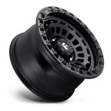 Fuel Off-Road Zephyr D633 Matte Black Wheels 17x9 Wheel, Zephyr, 17 x 9, Black, 6 x 135mm Bolt Pattern, -12mm Offset, 4.530 in. Backspace, Each thumbnail 2